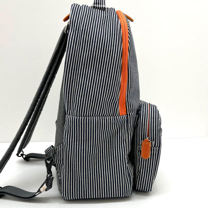 【中古】PORTER×Marc Newson | ポーター×マーク・ニューソン YOSHIDA & Co. 90th Anniversary Project 010　DAYPACK　リュックサック・デイパック 386-26181　ヒッコリー×シルバーグレー【尾張小牧店】