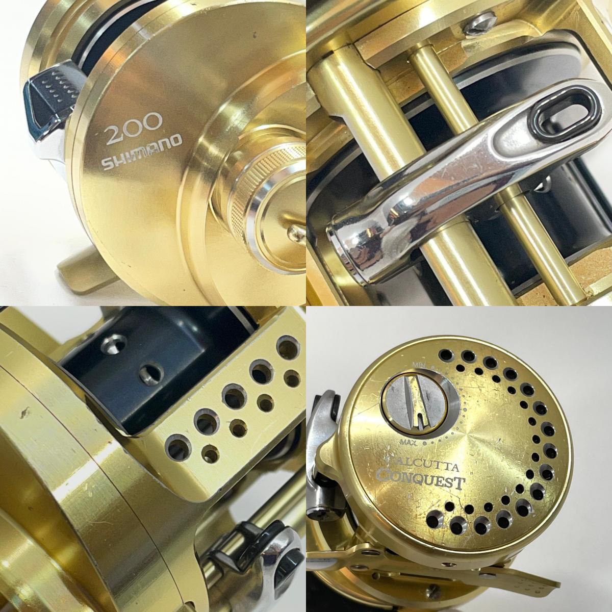 【フィッシング/釣り/釣具/リール】 【ベイトリール/右ハンドル】SHIMANO | シマノ 　※付属品なし　14カルカッタコンクエスト 200【尾張小牧店】