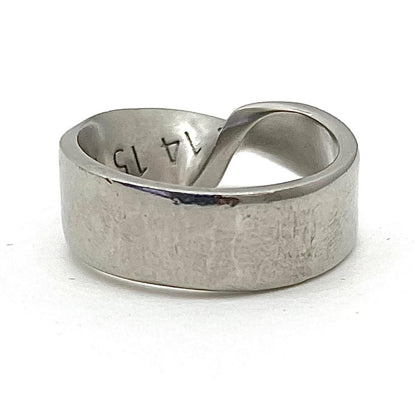 【中古】Maison Margiela | メゾンマルジェラ　ツイストナンバーリングロゴ リング・指輪 シルバー【尾張小牧店】