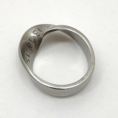 【中古】Maison Margiela | メゾンマルジェラ　ツイストナンバーリングロゴ リング・指輪 シルバー【尾張小牧店】