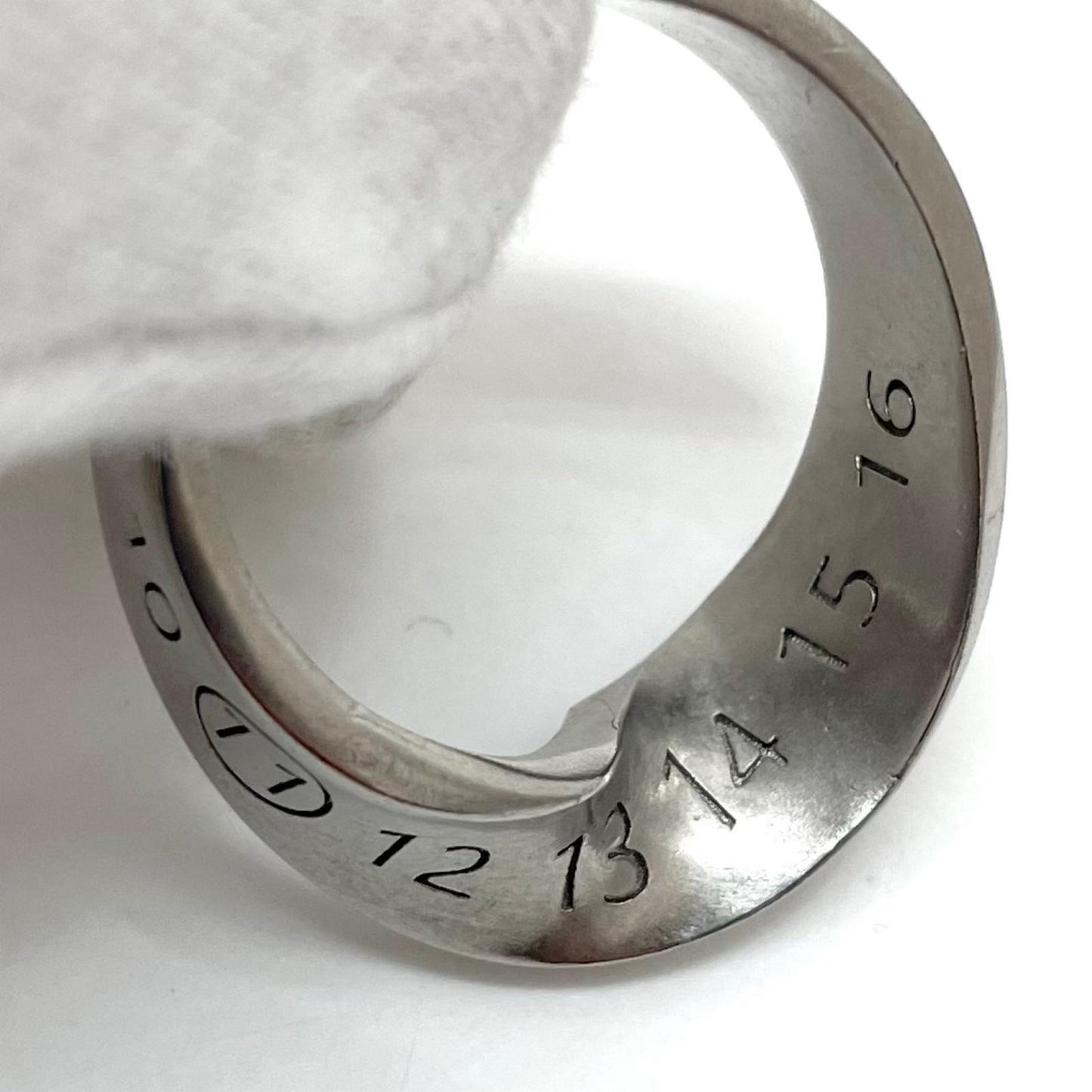 【中古】Maison Margiela | メゾンマルジェラ　ツイストナンバーリングロゴ リング・指輪 シルバー【尾張小牧店】