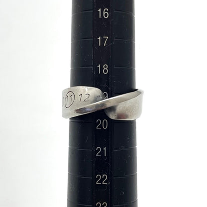 【中古】Maison Margiela | メゾンマルジェラ　ツイストナンバーリングロゴ リング・指輪 シルバー【尾張小牧店】
