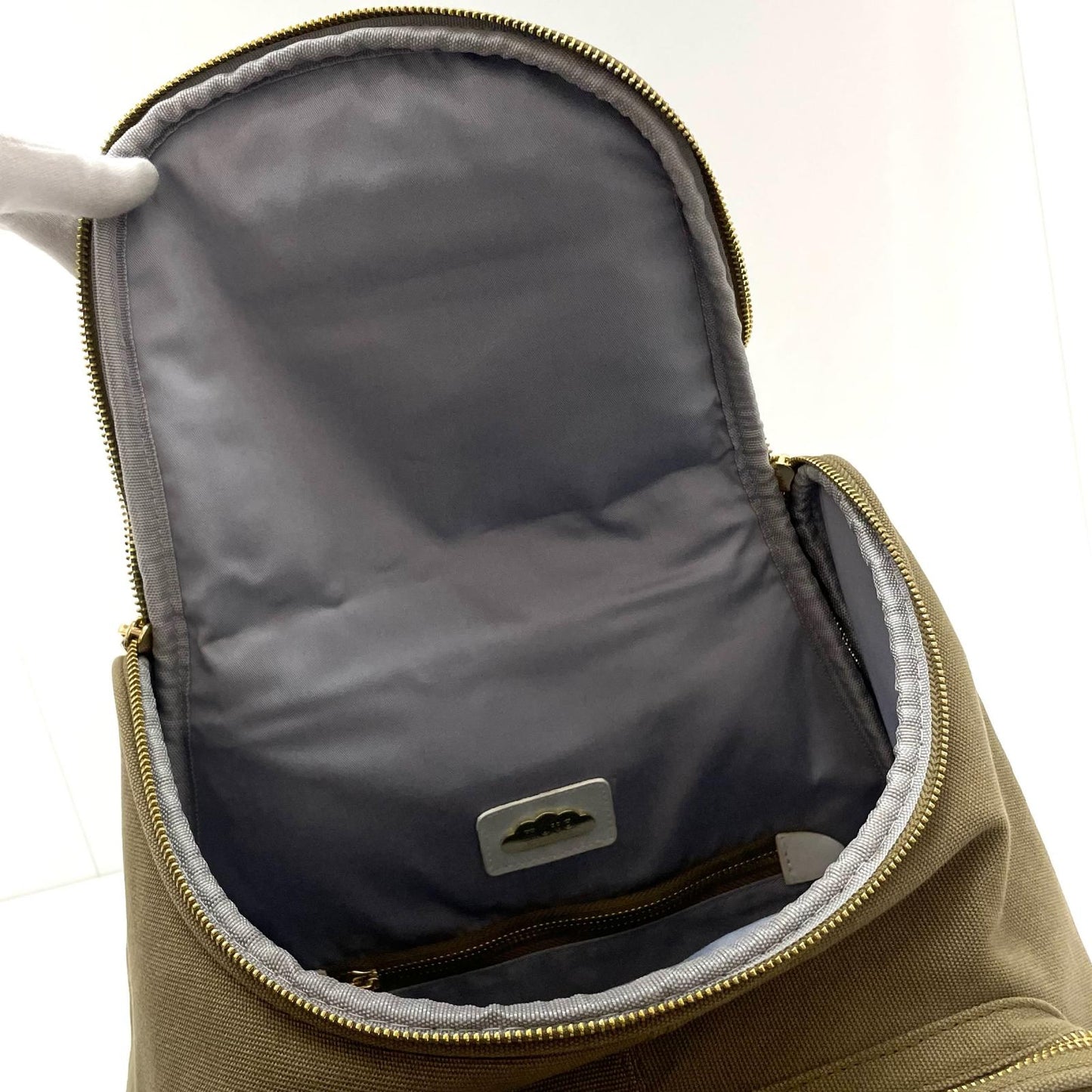 【中古】MUTA MARINE | ムータマリン リュックサック・デイパック MULUC-CANVAS/KH/BR カーキ×ベージュ【尾張小牧店】