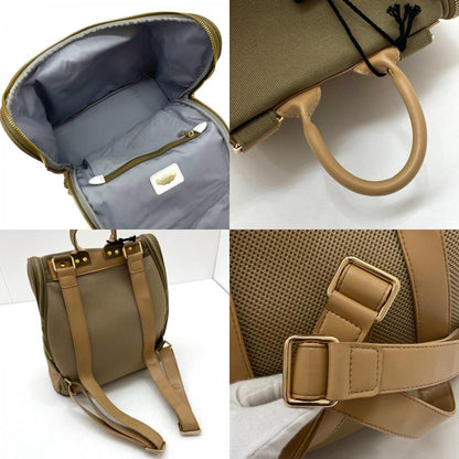 【中古】MUTA MARINE | ムータマリン リュックサック・デイパック MULUC-CANVAS/KH/BR カーキ×ベージュ【尾張小牧店】