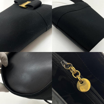 【中古】Salvatore Ferragamo | サルヴァトーレフェラガモ　ヴァラ ハンドバッグ ブラック【尾張小牧店】