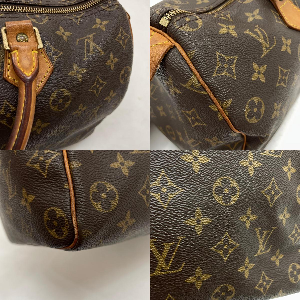 【中古】LOUIS VUITTON | ルイ・ヴィトン スピーディ35 ハンドバッグ ミニボストンバッグ カデナ 南京錠 モノグラム M41524 ブラウン【尾張小牧店】
