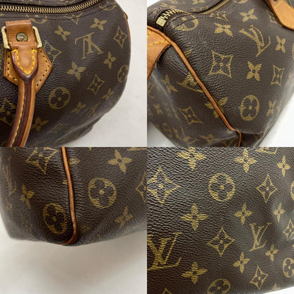 【中古】LOUIS VUITTON | ルイ・ヴィトン スピーディ35 ハンドバッグ ミニボストンバッグ カデナ 南京錠 モノグラム M41524 ブラウン【尾張小牧店】