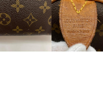 【中古】LOUIS VUITTON | ルイ・ヴィトン スピーディ35 ハンドバッグ ミニボストンバッグ カデナ 南京錠 モノグラム M41524 ブラウン【尾張小牧店】