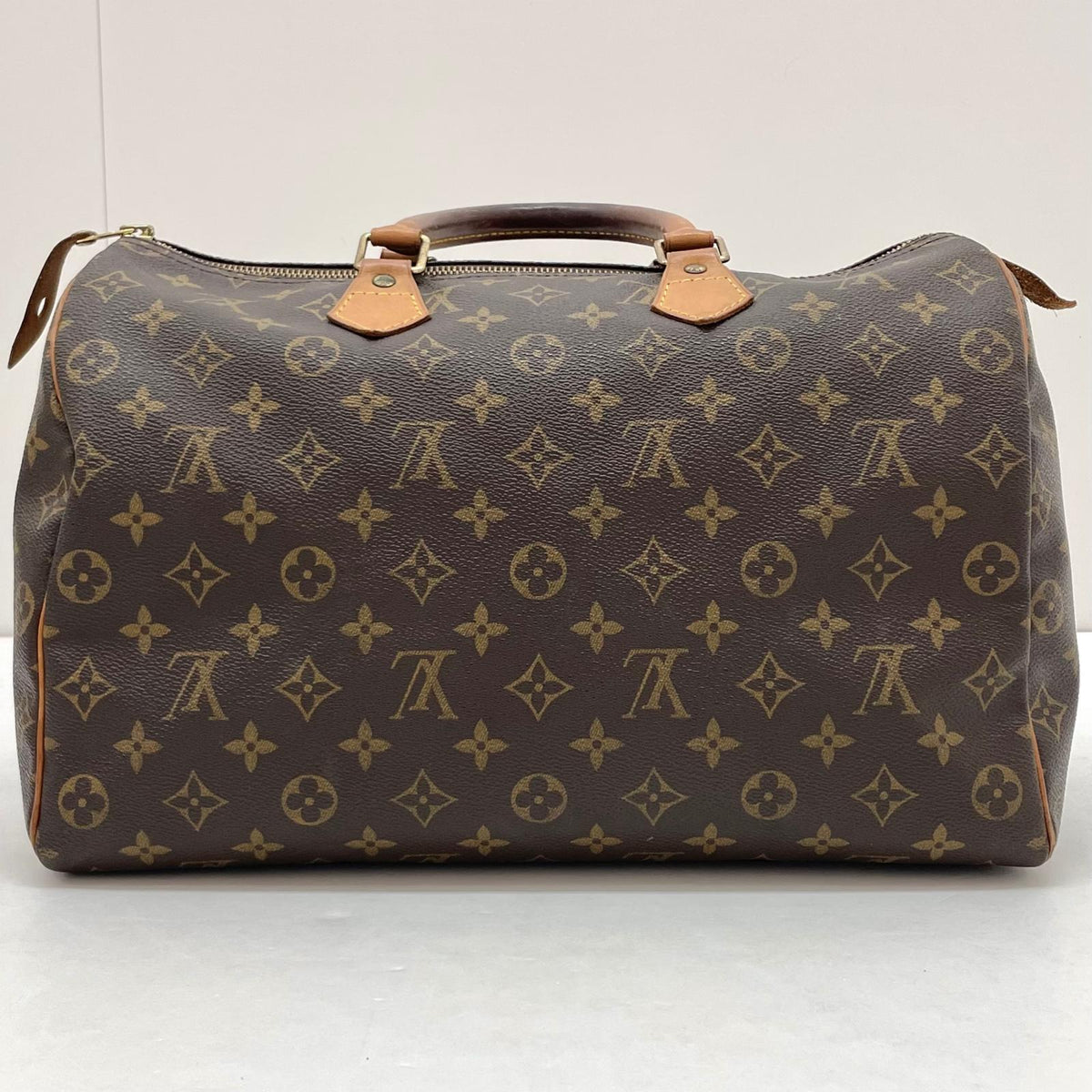 【中古】LOUIS VUITTON | ルイ・ヴィトン スピーディ35 ハンドバッグ ミニボストンバッグ カデナ 南京錠 モノグラム M41524 ブラウン【尾張小牧店】