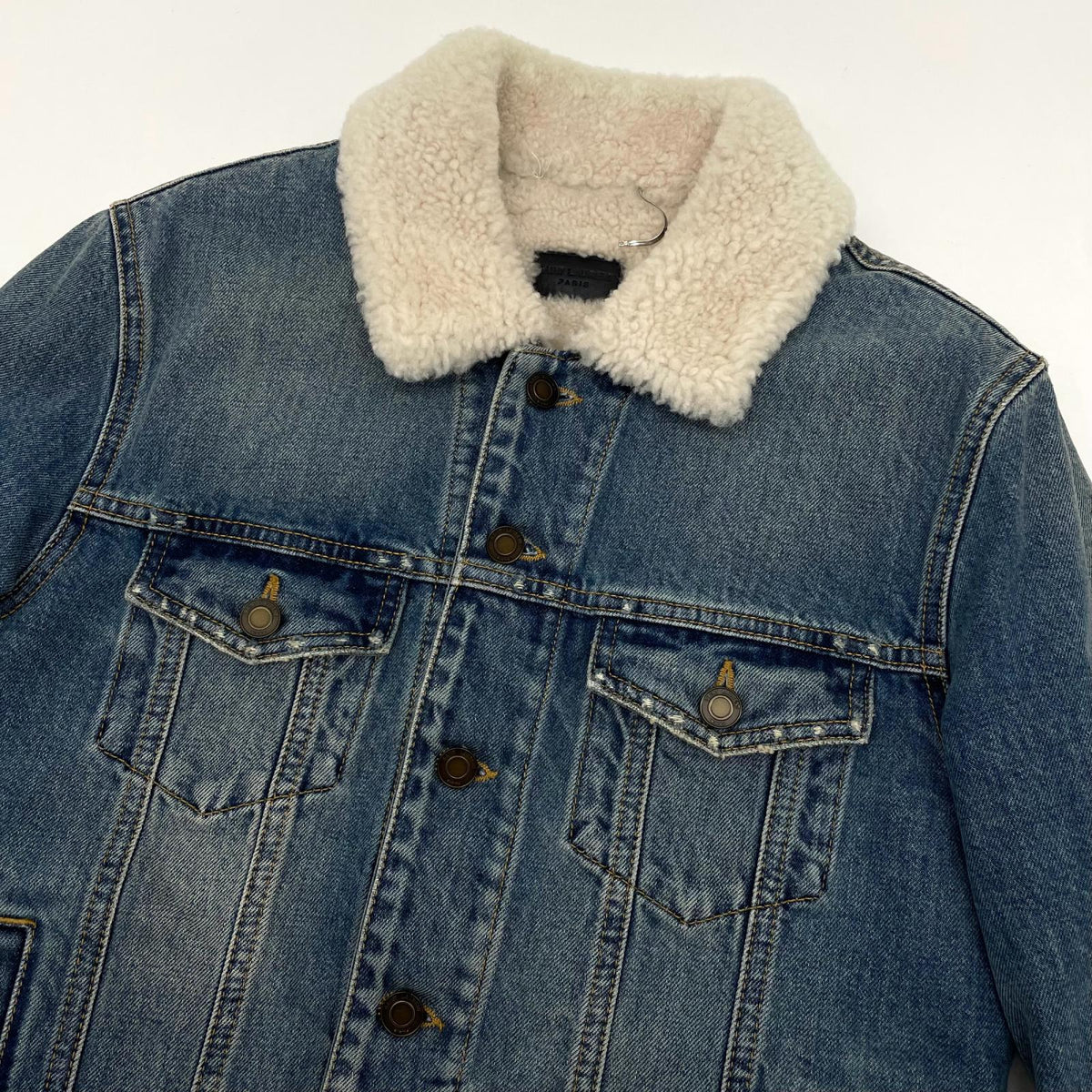 【中古】SAINT LAURENT | サンローラン ボアデニムジャケット 561158 YY883 ブルー サイズ：S【尾張小牧店】