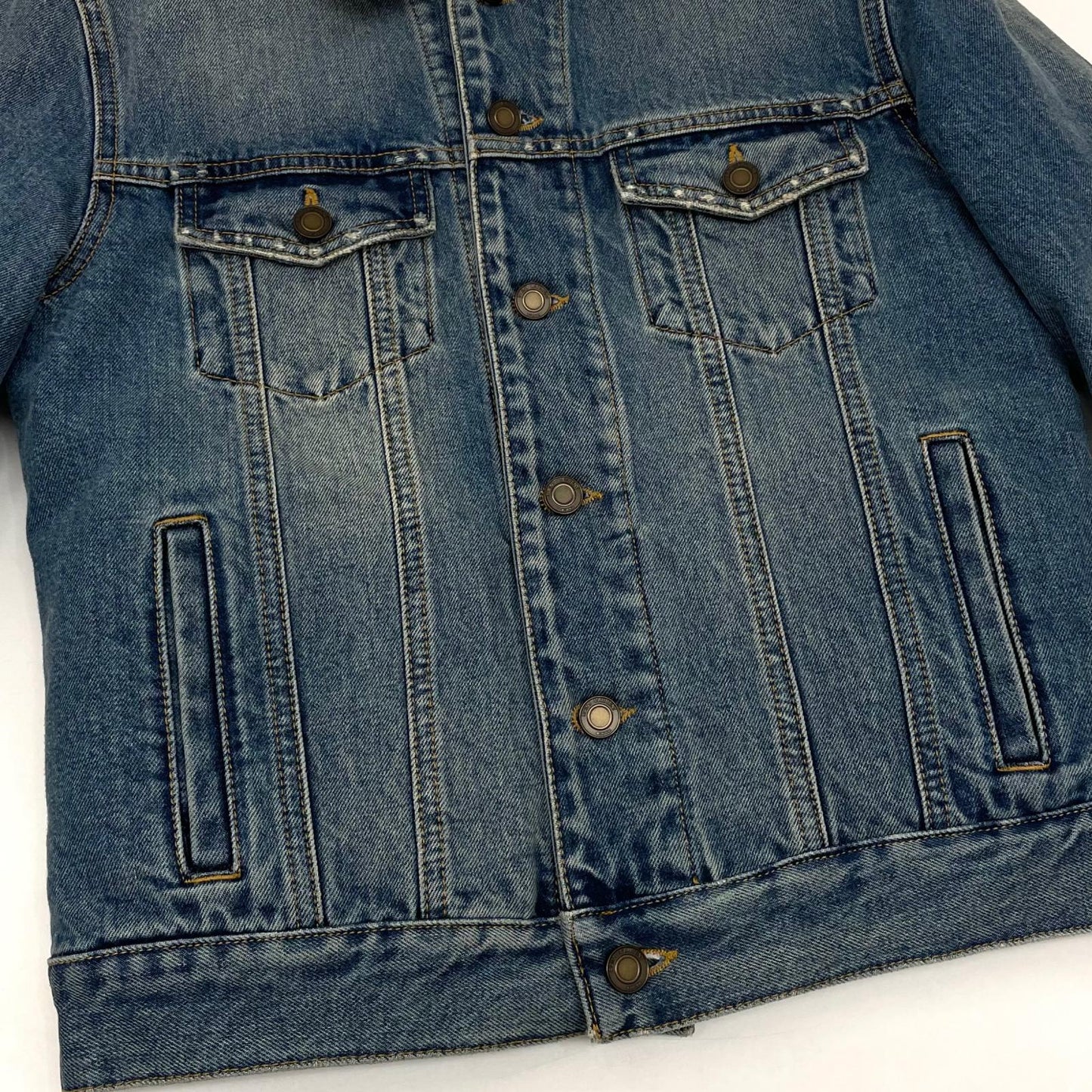 【中古】SAINT LAURENT | サンローラン ボアデニムジャケット 561158 YY883 ブルー サイズ：S【尾張小牧店】