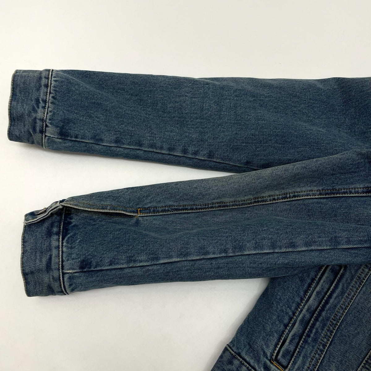 【中古】SAINT LAURENT | サンローラン ボアデニムジャケット 561158 YY883 ブルー サイズ：S【尾張小牧店】