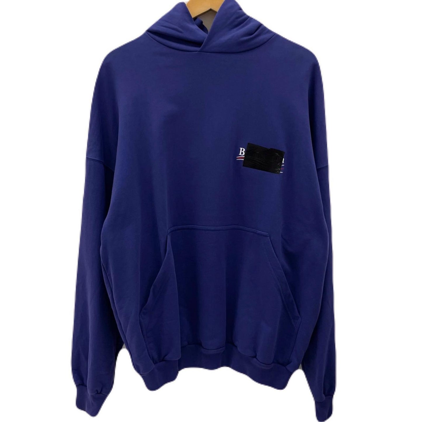 【中古】BALENCIAGA | バレンシアガ Political Campaign Hoodie 長袖パーカー パープル サイズ：XS【尾張小牧店】