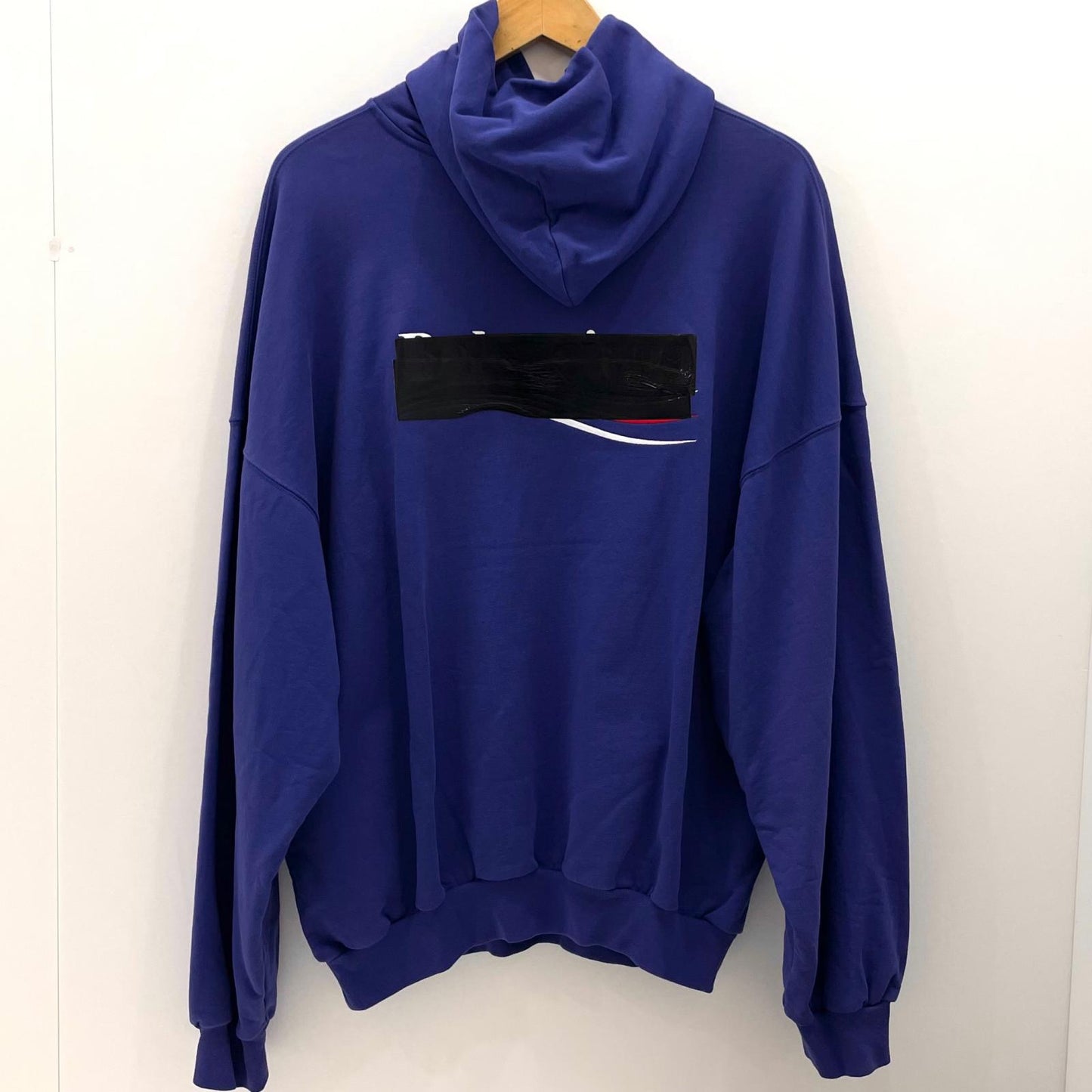 【中古】BALENCIAGA | バレンシアガ Political Campaign Hoodie 長袖パーカー パープル サイズ：XS【尾張小牧店】