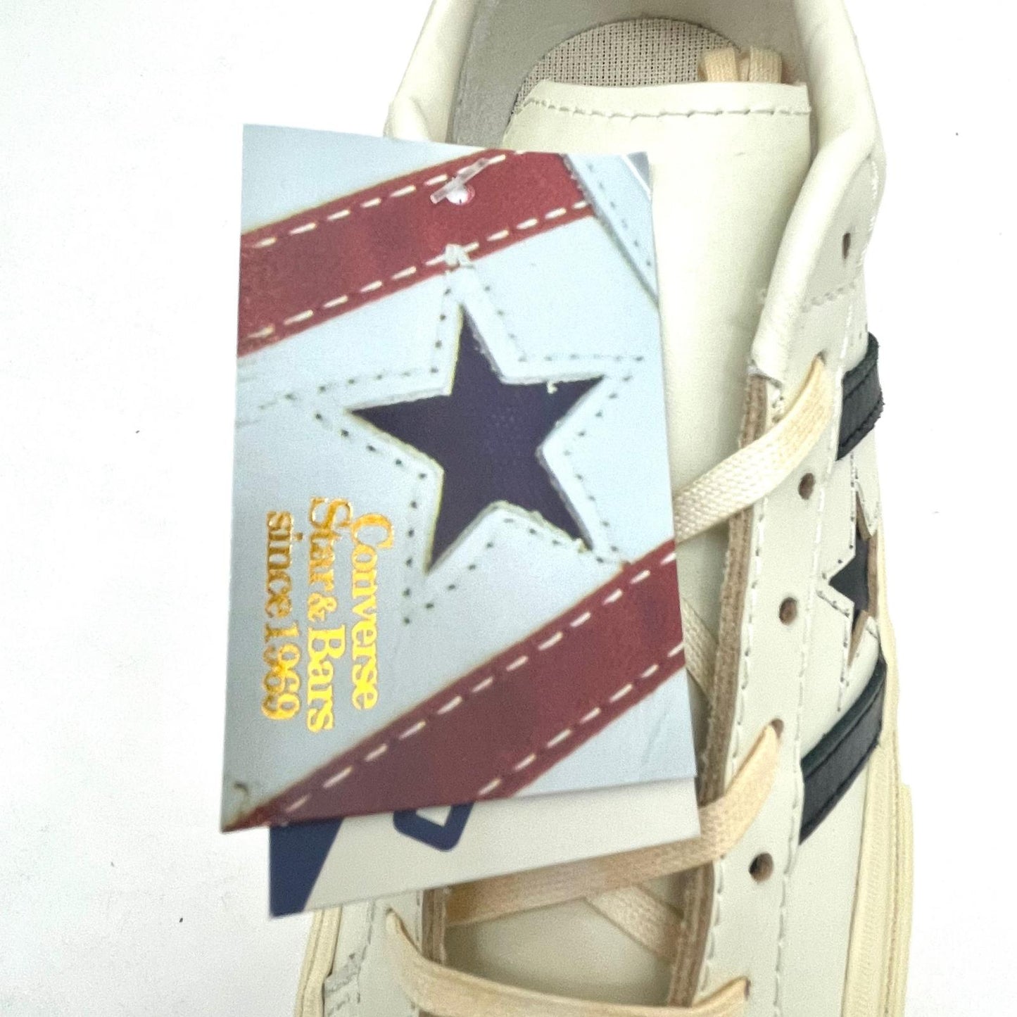 CONVERSE | コンバース STAR & BARS US LEATHER スニーカー 26.5cm 1SD903 ベージュ【尾張小牧店】