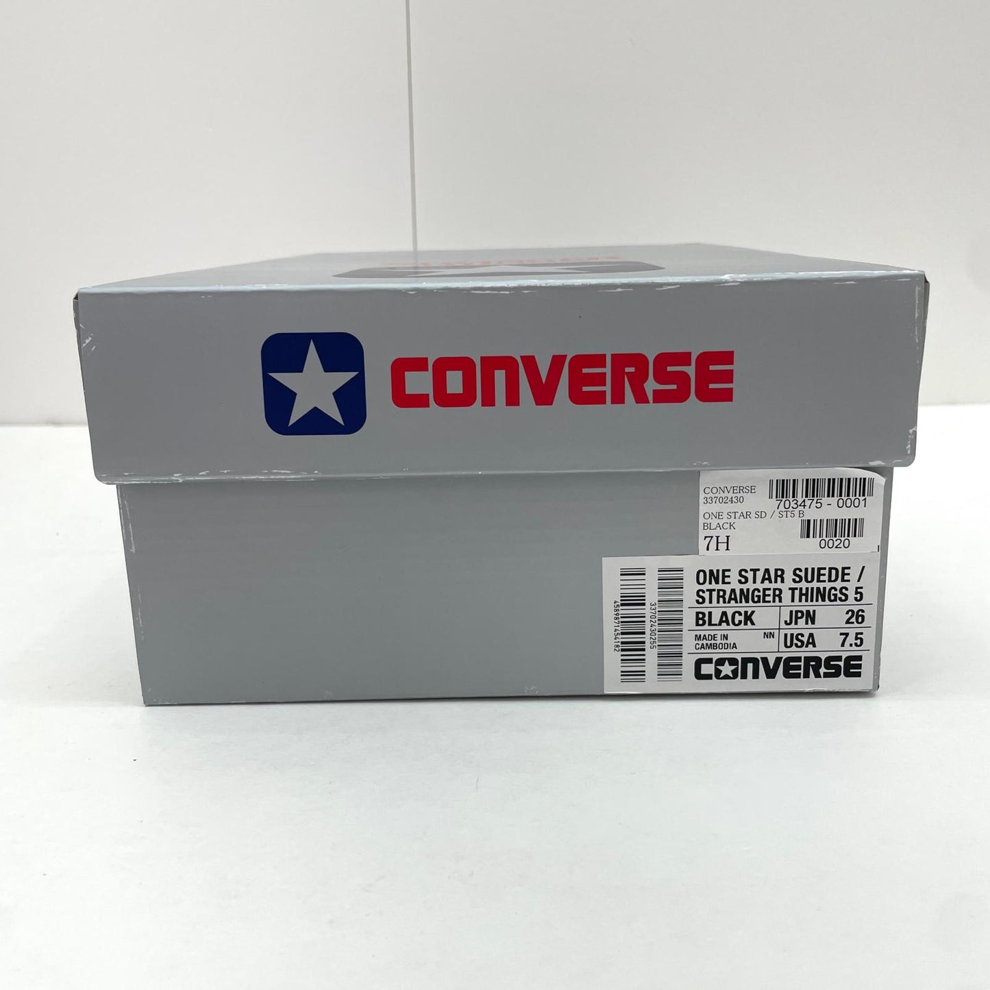 CONVERSE | コンバース ONE STAR SUEDE / STRANGER THINGS 5 スニーカー 26.0cm 33702430 ブラック【尾張小牧店】