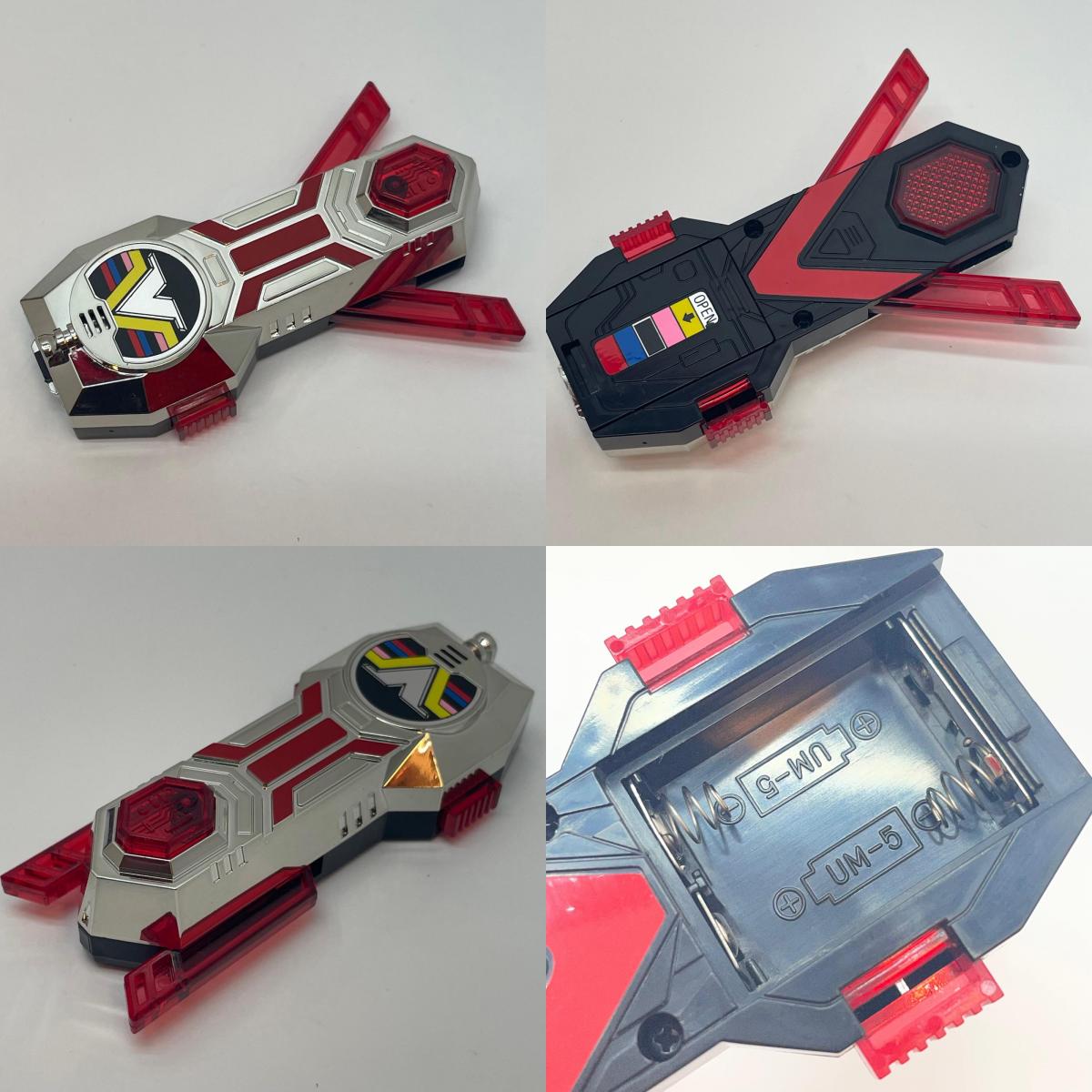 【尾張小牧店】BANDAI Vチェンジャーブレス 地球戦隊ファイブマン 動作確認済・シール未使用【レトロ】【中古】