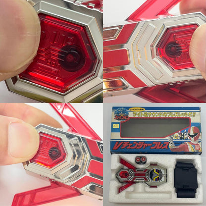 【尾張小牧店】BANDAI Vチェンジャーブレス 地球戦隊ファイブマン 動作確認済・シール未使用【レトロ】【中古】