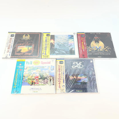 【尾張小牧店】ゲームミュージックCD 【当時物・未開封】イース I・II・III CD最初期盤 5枚セット ファルコム【レトロ】【中古】