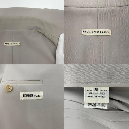 【中古】HERMES | エルメス 90's～00's マルジェラ期 テーラードジャケット ベージュ サイズ：38【尾張小牧店】
