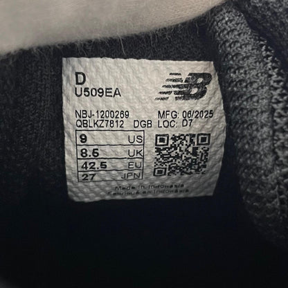 【中古】NEW BALANCE | ニューバランス U509EA Black with Black Cement　スニーカー 靴　ブラック 27cm【尾張小牧店】