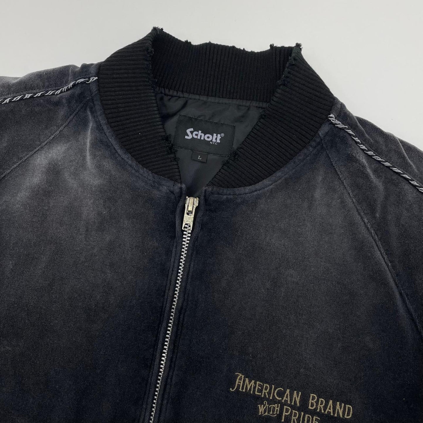 【中古】schott | ショット BACK AND FORTHASING SOUVENIR JACKET　スカジャン スーベニアジャケット 782-5252012 ブラック サイズ：L【尾張小牧店】