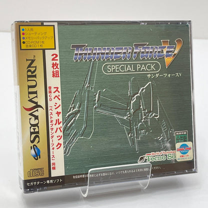 ゲームソフト　セガサターン／未開封・シュリンク付き／サンダーフォースV スペシャルパック(サンダーフォースV)T-1812G【尾張小牧店】