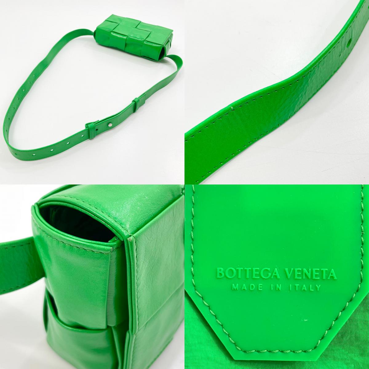 【中古】BOTTEGA VENETA | ボッテガヴェネタ ボディバッグ ウエストポーチ 651053 グリーン【尾張小牧店】