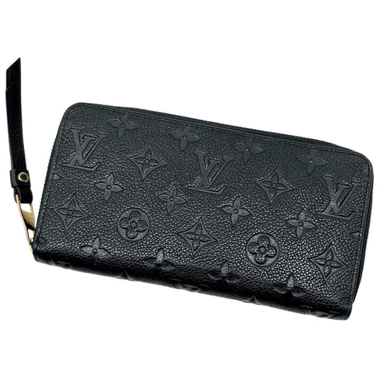 【中古】LOUIS VUITTON | ルイ・ヴィトン 旧型 ジッピーウォレット ラウンドファスナー モノグラムアンプラント 長財布 M60571 ブラック【尾張小牧店】
