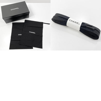 【中古】CHANEL | シャネル ローカットスニーカー スウェード ミックスファイバー ココマーク ロゴチャーム G35618 ブラック【尾張小牧店】