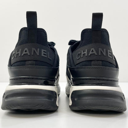 【中古】CHANEL | シャネル ローカットスニーカー スウェード ミックスファイバー ココマーク ロゴチャーム G35618 ブラック【尾張小牧店】