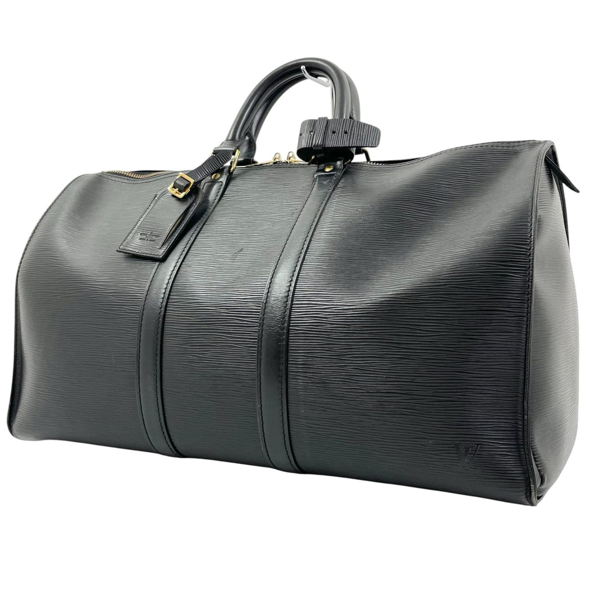 【中古】LOUIS VUITTON | ルイ・ヴィトン エピ 旧型キーポル45 ノワール ボストンバッグ M59152 ブラック【尾張小牧店】