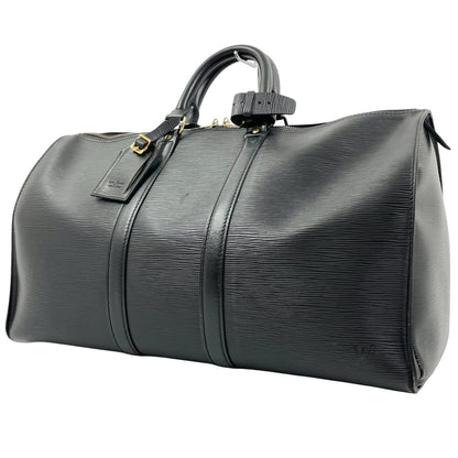 【中古】LOUIS VUITTON | ルイ・ヴィトン エピ 旧型キーポル45 ノワール ボストンバッグ M59152 ブラック【尾張小牧店】