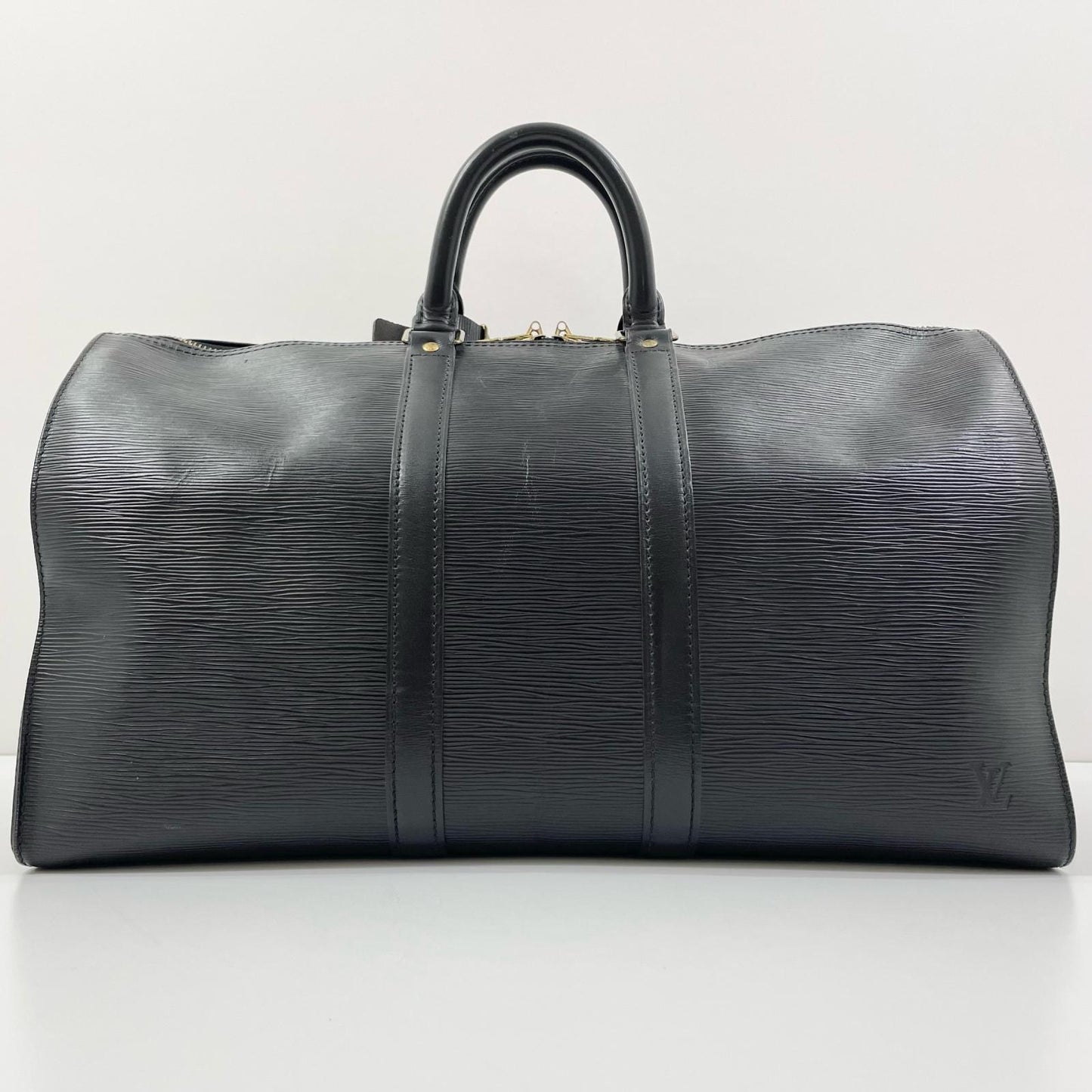 【中古】LOUIS VUITTON | ルイ・ヴィトン エピ 旧型キーポル45 ノワール ボストンバッグ M59152 ブラック【尾張小牧店】