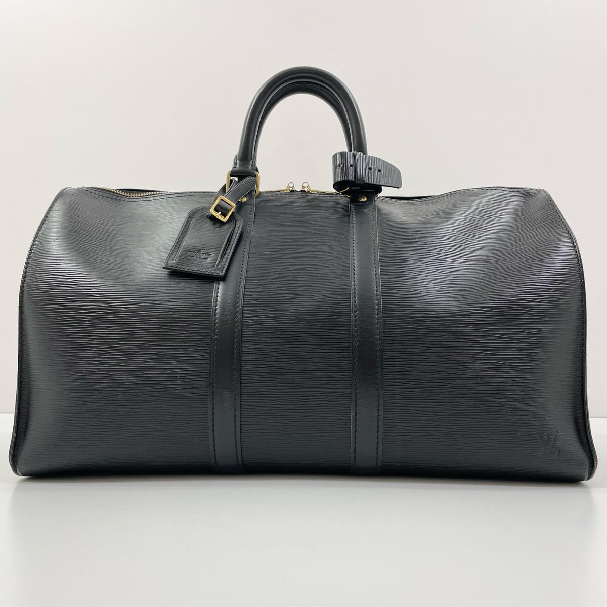 【中古】LOUIS VUITTON | ルイ・ヴィトン エピ 旧型キーポル45 ノワール ボストンバッグ M59152 ブラック【尾張小牧店】