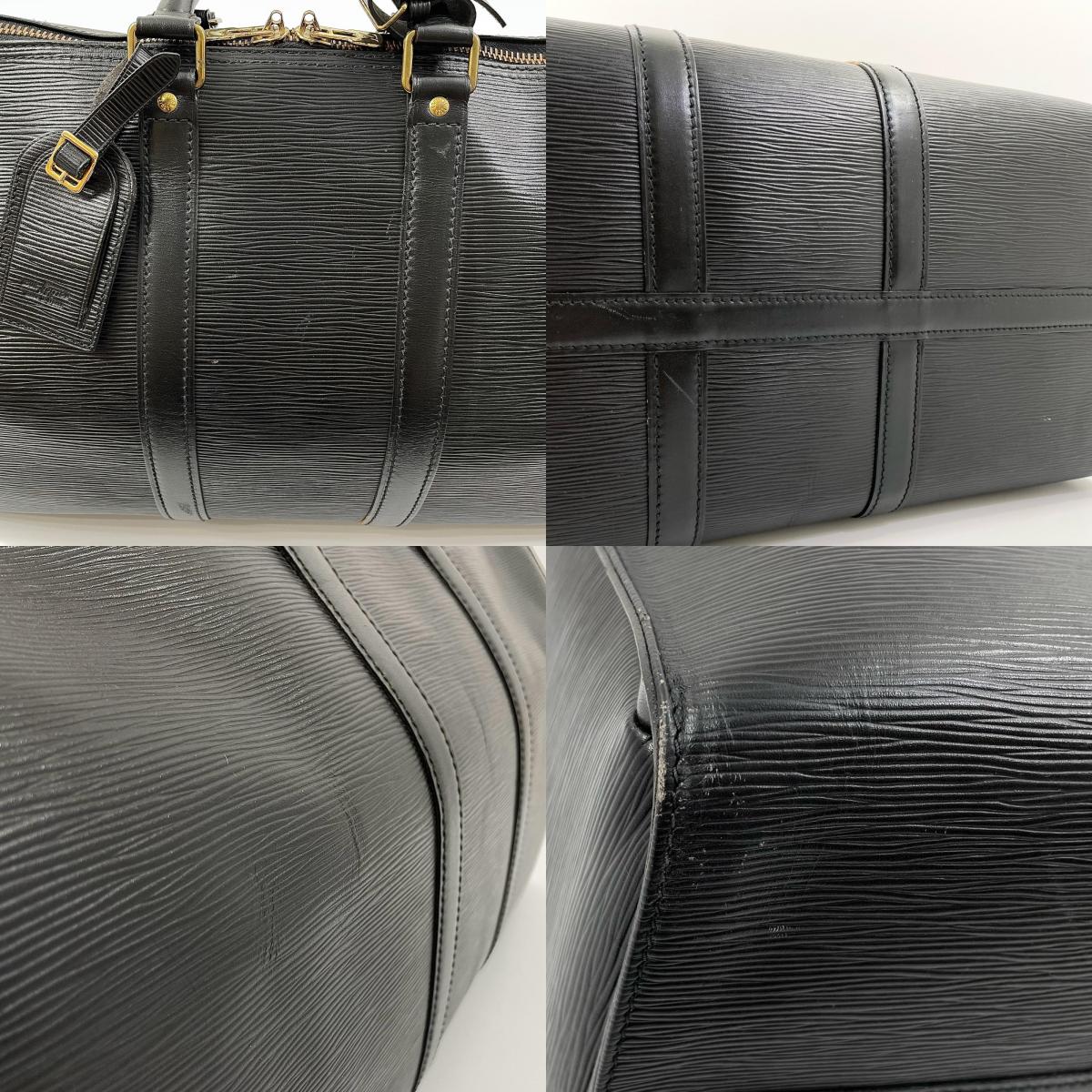 【中古】LOUIS VUITTON | ルイ・ヴィトン エピ 旧型キーポル45 ノワール ボストンバッグ M59152 ブラック【尾張小牧店】