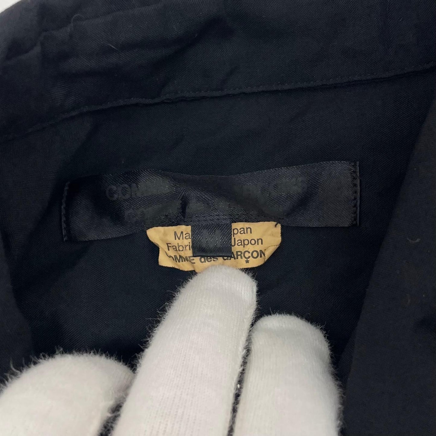 【中古】COMME des GARCONS | コムデギャルソン 長袖シャツ RQ-B020 ブラック サイズ：M【尾張小牧店】