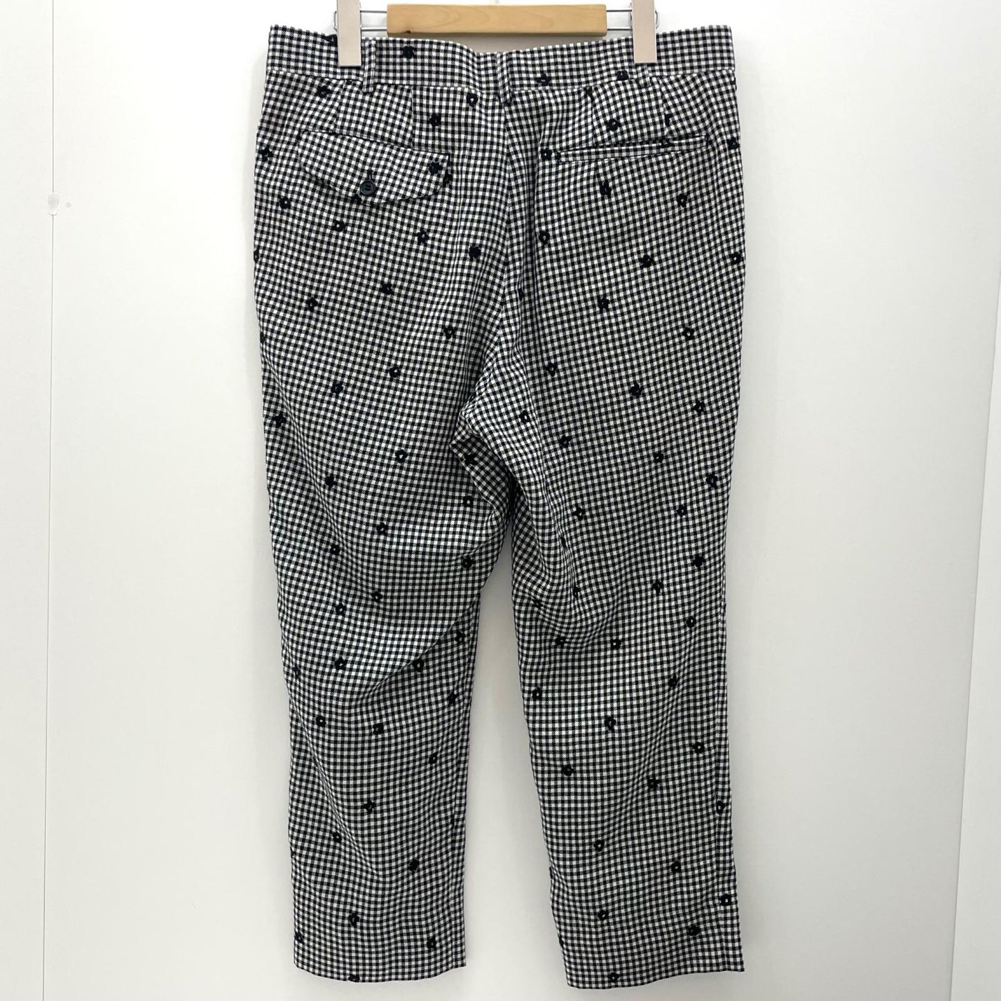 【中古】COMME des GARCONS | コムデギャルソン チェック柄パンツ NP-P003 ブラック×ホワイト サイズ：M【尾張小牧店】