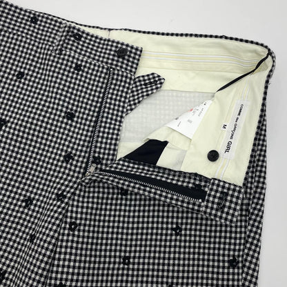 【中古】COMME des GARCONS | コムデギャルソン チェック柄パンツ NP-P003 ブラック×ホワイト サイズ：M【尾張小牧店】