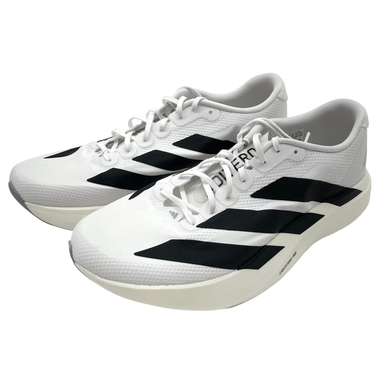 【中古】adidas | アディダス Adizero EVO SL Woven/アディゼロEVO SL ウーブン スニーカー 靴　JR1912 ホワイト×ブラック 30cm【尾張小牧店】【専】