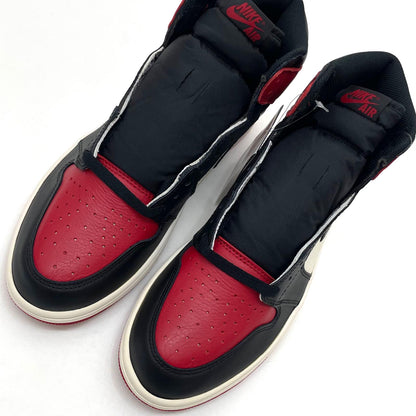 【中古】NIKE | ナイキ AIR JORDAN 1 HIGH OG "Bred Toe"/エアジョーダン1 レトロ ハイ OG "ブレッドトゥ"　スニーカー 靴　555088-610 ブラック×レッド×ホワイト 28cm【尾張小牧店】