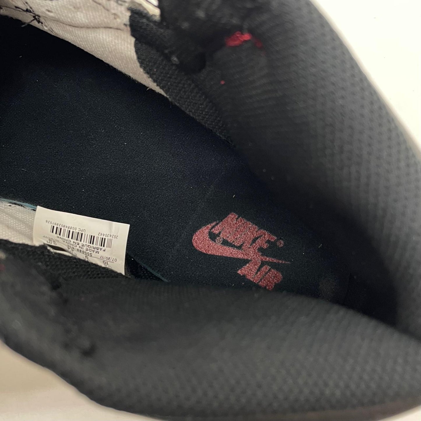 【中古】NIKE | ナイキ AIR JORDAN 1 HIGH OG "Bred Toe"/エアジョーダン1 レトロ ハイ OG "ブレッドトゥ"　スニーカー 靴　555088-610 ブラック×レッド×ホワイト 28cm【尾張小牧店】