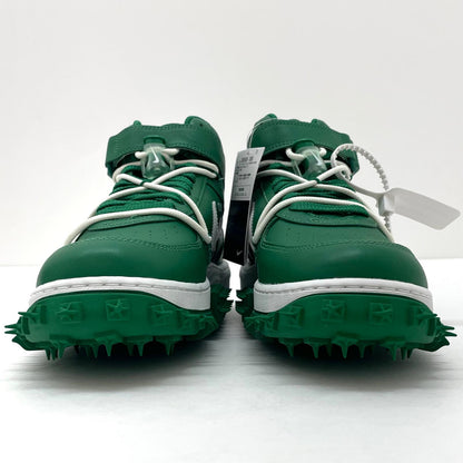 【中古】NIKE×Off-White | ナイキ×オフホワイト Air Force 1 Mid SP LTHR "Pine Green"/エアフォース1 ミッド SP LTHR "パイングリーン" スニーカー 靴 DR0500-300 グリーン 27.5cm【尾張小牧店】