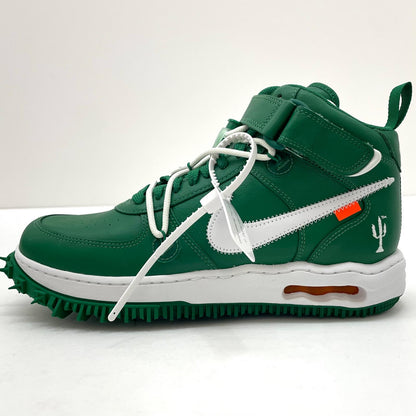 【中古】NIKE×Off-White | ナイキ×オフホワイト Air Force 1 Mid SP LTHR "Pine Green"/エアフォース1 ミッド SP LTHR "パイングリーン" スニーカー 靴 DR0500-300 グリーン 27.5cm【尾張小牧店】