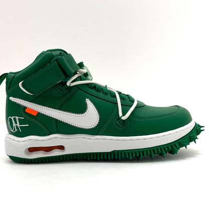 【中古】NIKE×Off-White | ナイキ×オフホワイト Air Force 1 Mid SP LTHR "Pine Green"/エアフォース1 ミッド SP LTHR "パイングリーン" スニーカー 靴 DR0500-300 グリーン 27.5cm【尾張小牧店】