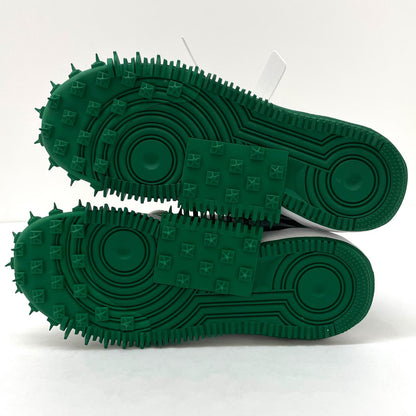 【中古】NIKE×Off-White | ナイキ×オフホワイト Air Force 1 Mid SP LTHR "Pine Green"/エアフォース1 ミッド SP LTHR "パイングリーン" スニーカー 靴 DR0500-300 グリーン 27.5cm【尾張小牧店】