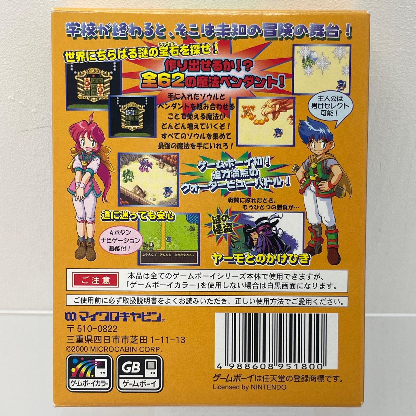 【尾張小牧店】GB ソウルゲッター ～放課後冒険RPG～ ゲームボ－イカラー【レトロ】【中古】