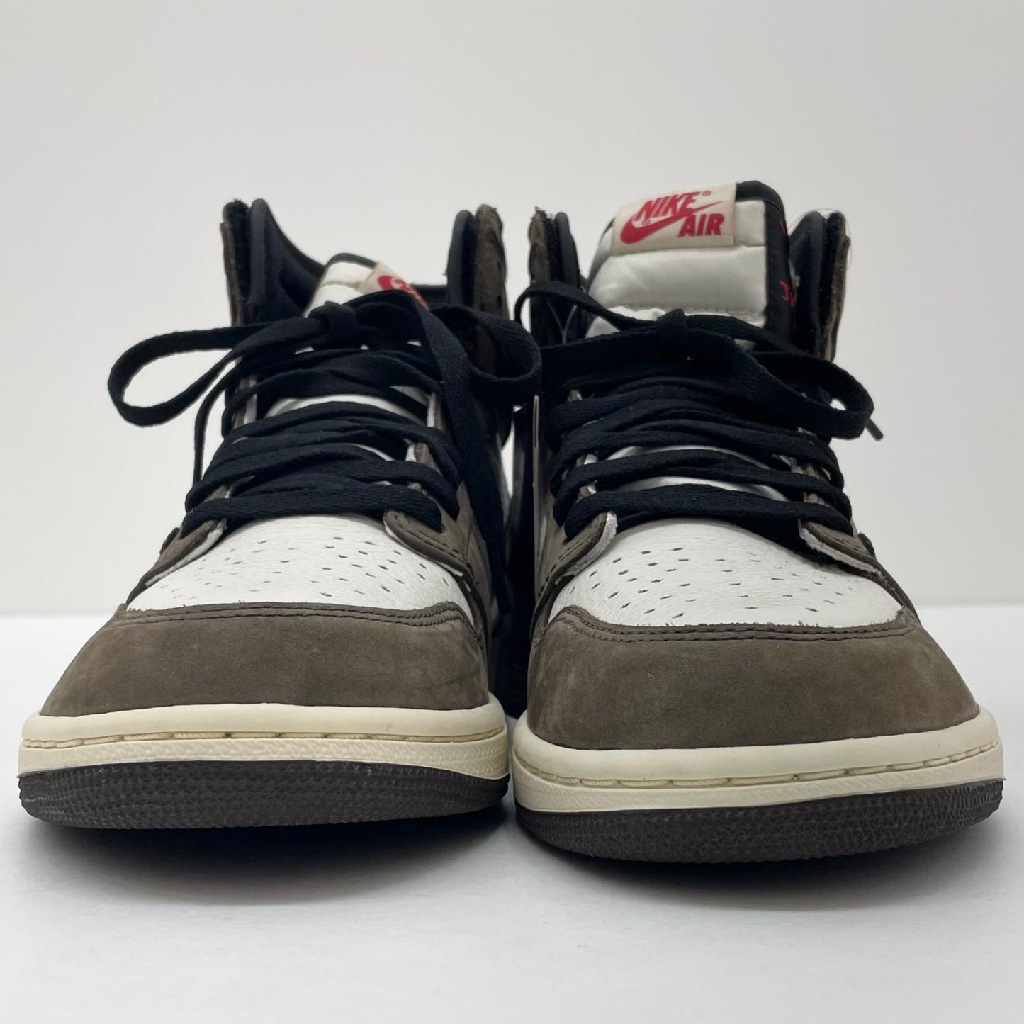 【中古】NIKE×Travis Scott | ナイキ×トラヴィススコット Air Jordan 1 Retro High OG TS SP 'Sail/Dark Mocha' エアジョーダン1 レトロ ハイ OG TS SP "セイル/ダークモカ"　スニーカー 靴　CD4487-100 ブラウン×ブラック×ホワイト 28cm【尾張小牧店】