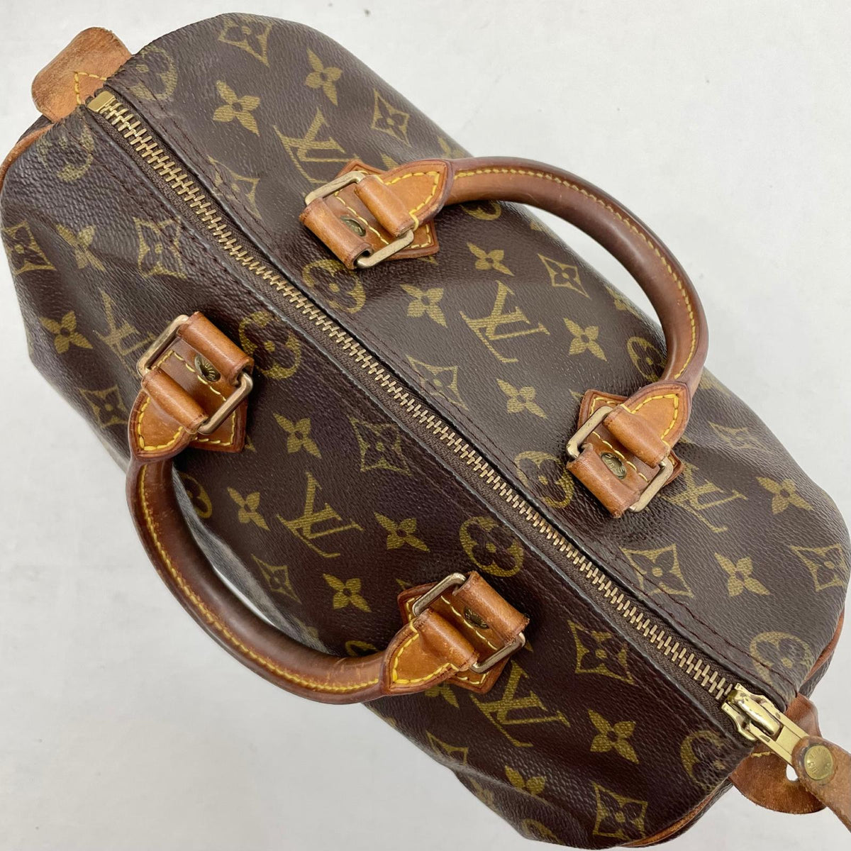 【中古】LOUIS VUITTON | ルイ・ヴィトン スピーディ25 ハンドバッグ ミニボストンバッグ モノグラム M41528 ブラウン【尾張小牧店】