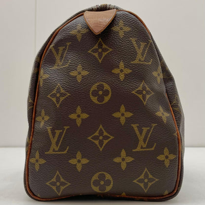 【中古】LOUIS VUITTON | ルイ・ヴィトン スピーディ25 ハンドバッグ ミニボストンバッグ モノグラム M41528 ブラウン【尾張小牧店】